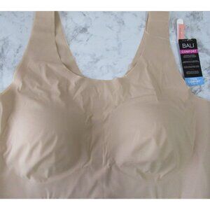 New Bali Bralette Bra 3XL Beige Tan Cool Comfort Wireless Wire Free